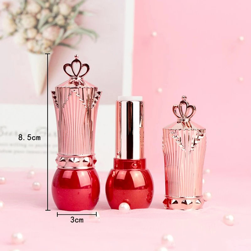 

12.1mm Empty DIY Lipstick Tubes Crown Cap Cosmetic Makeup Tube