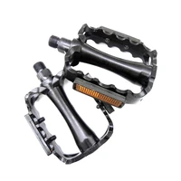mountain bike pedal aluminum alloy bicycle pedal non slip ball pedal steel shaft core with reflector