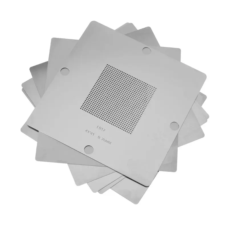 

10/27Pcs/set 90x90mm Universal BGA Reballing Stencil Steel Stencils Template