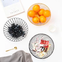 nordic home tablewares metal wrought iron dry fruit plate for baby snack fruit bowl fruit basket fuirt tray frutero metalico