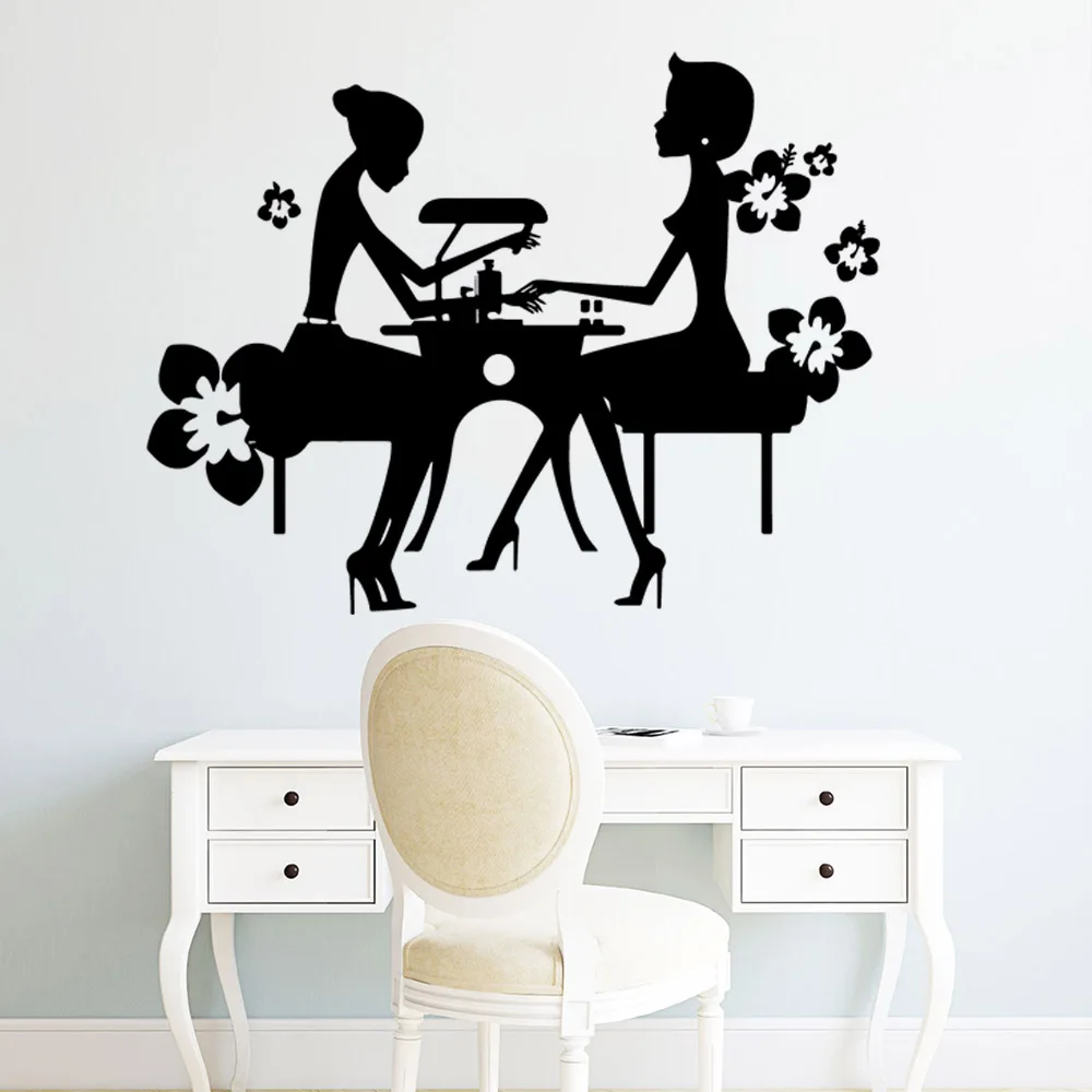 Персонализированный виниловый стикер для салона красоты ПВХ декор