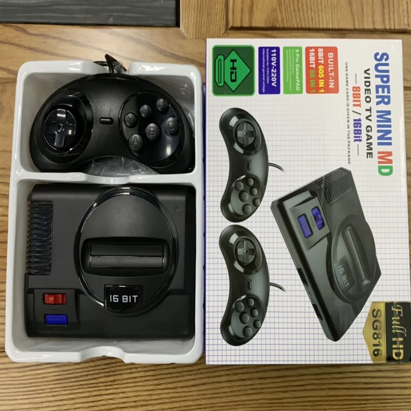 Новая игровая консоль для SUPER MINI MD Sega Mega Drive 16 BIT 86 Games 8 605 различных встроенных игр