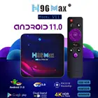 Приставка Смарт-ТВ H96 MaxV11, 4 + 64 ГБ, Android 11,0, 11,0G, Wifi
