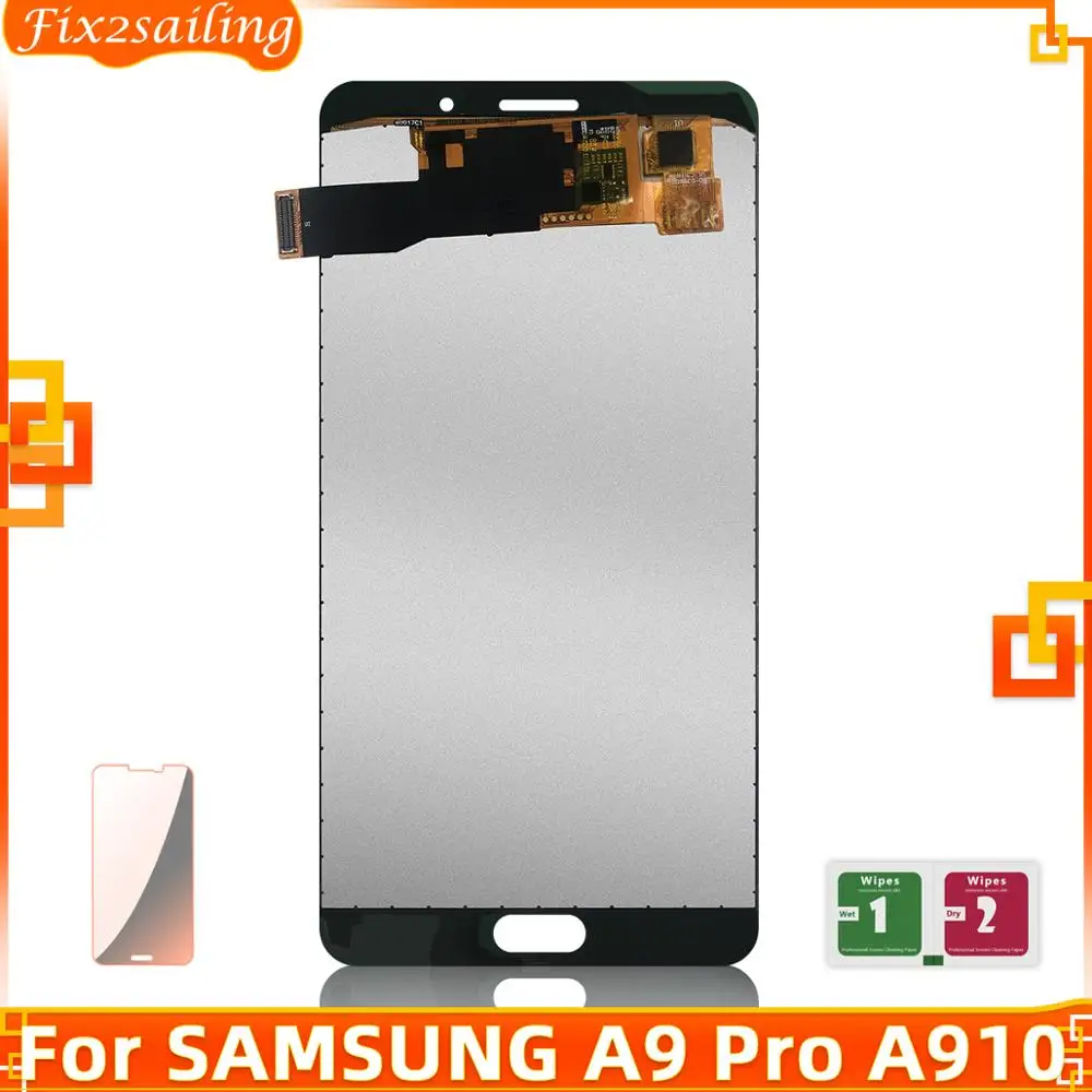 Для samsung Galaxy A9 Pro 2016 A910 A9100 A910F SM ЖК дисплей кодирующий преобразователь сенсорного