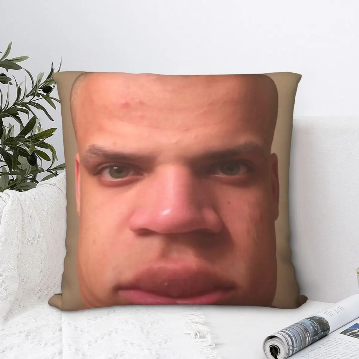 

LOLtyler1 Fixed Square Pillowcase Cushion Cover funny Zip Home Decorative Throw Pillow Case for Home Nordic 45*45cm