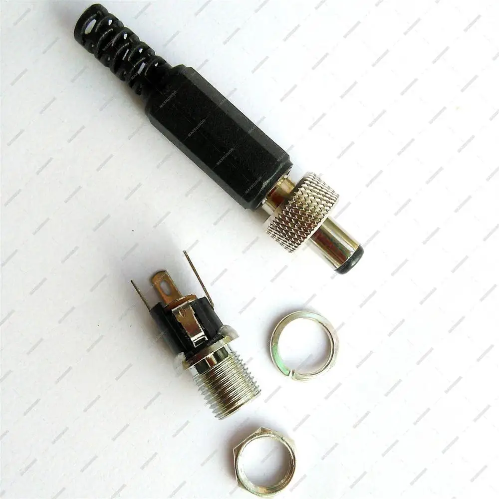 Блокируемая медная розетка питания постоянного тока 2 комплекта 5 мм x 1 или *