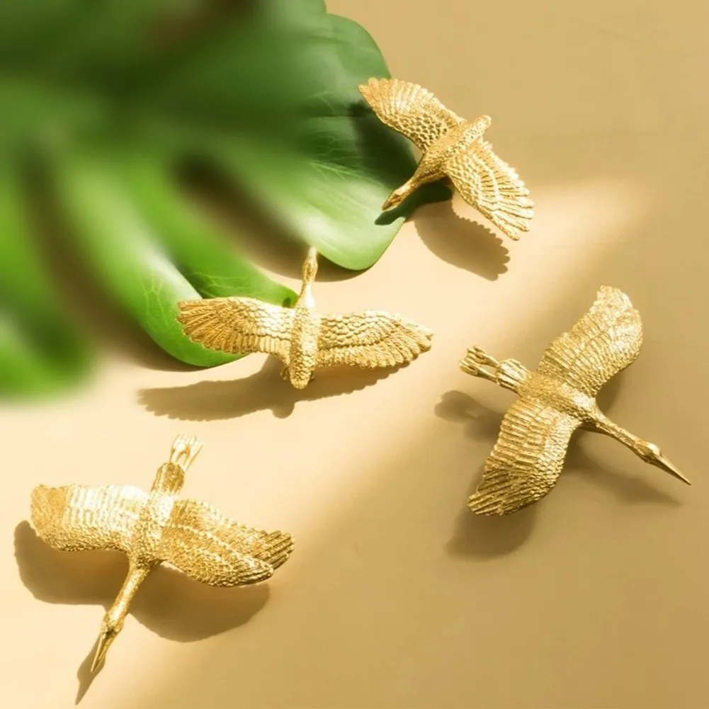 

1Pc The Crane Furniture Handles Drawer Knobs Brass Handles Pulls Cupboard Kids Dresser Knob Home Improvement