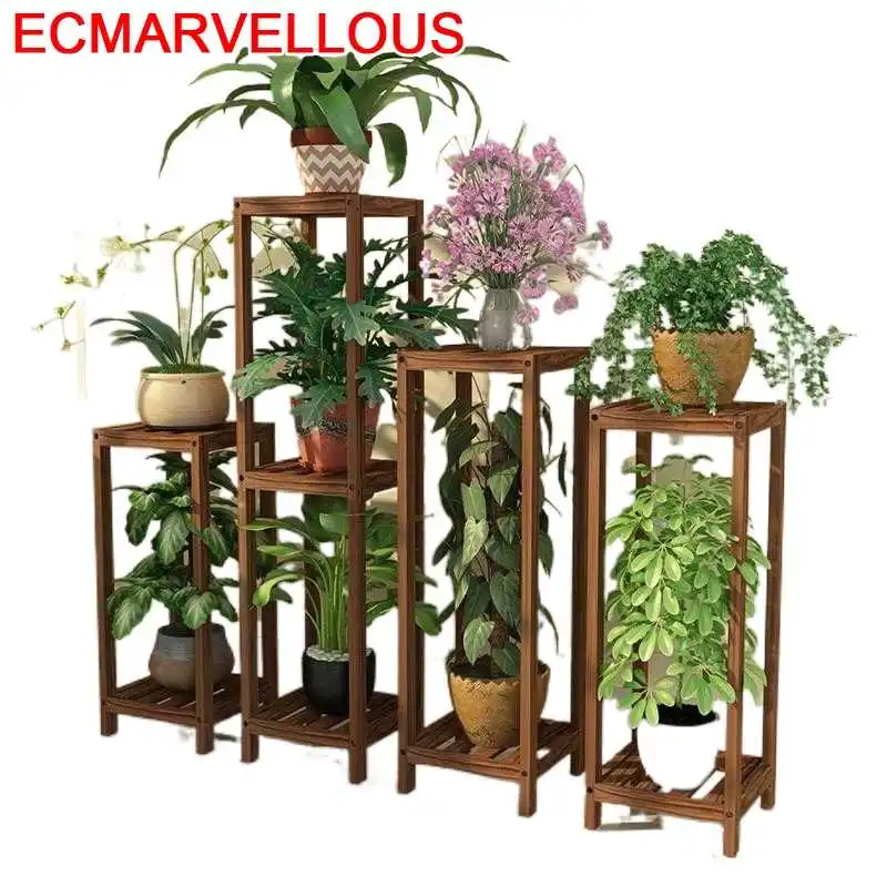 

Indoor Ladder Estanteria Para Macetas Suporte Flores Wood Dekoration Stojak Na Kwiaty Rack Balcony Flower Shelf Plant Stand