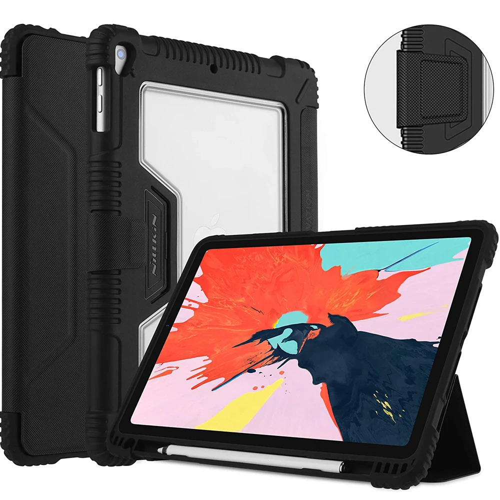 Для iPad Pro 11 Чехол для 12 9 2018 противоударный ПУ Бампер Жесткий ПК кожаный флип чехол
