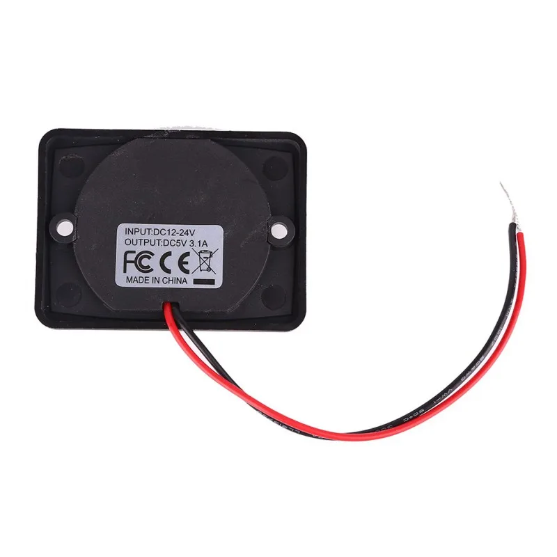 Автомобильный Зарядное устройство с двумя портами USB 3.1A 12/24V Мощность адаптер водонепроницаемое зарядное устройство разъем для USB для Авто Мото шины Универсальный