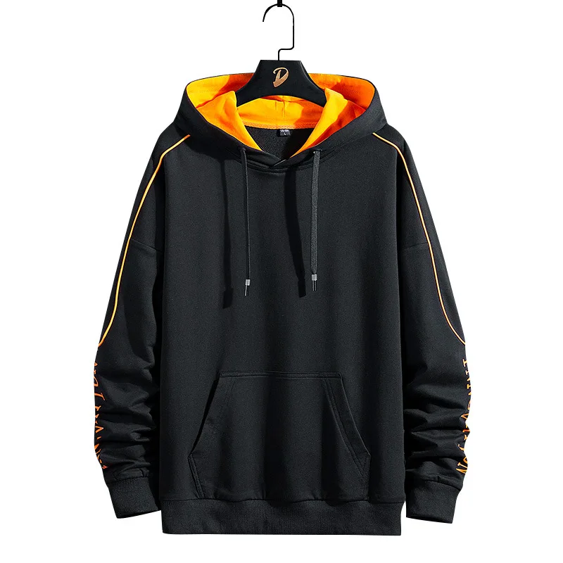 

Sweater men's hooded versatile fall 2020 Top Casual trend brand loose plus fat size coat