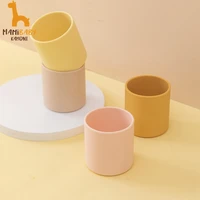 1pc baby drinking training water cups infant feeding cup toddler tableware drinking cup food grade silicone drinkware for child