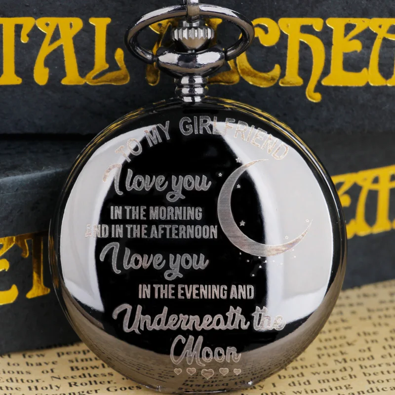 

Кварцевые карманные часы серии «I Love you»