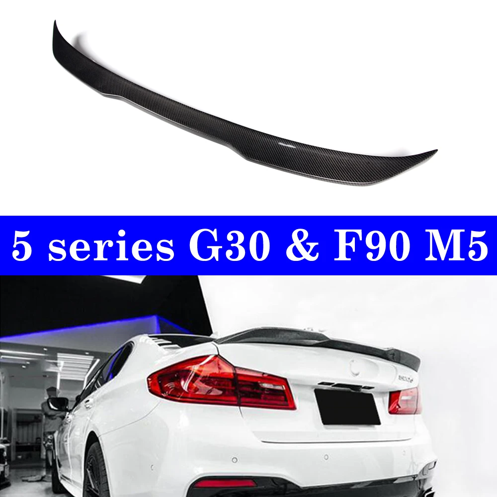Углеродные материалы F90 M5 автомобильные Спойлеры крылья губы для BMW 5 серии G30 G38 2017