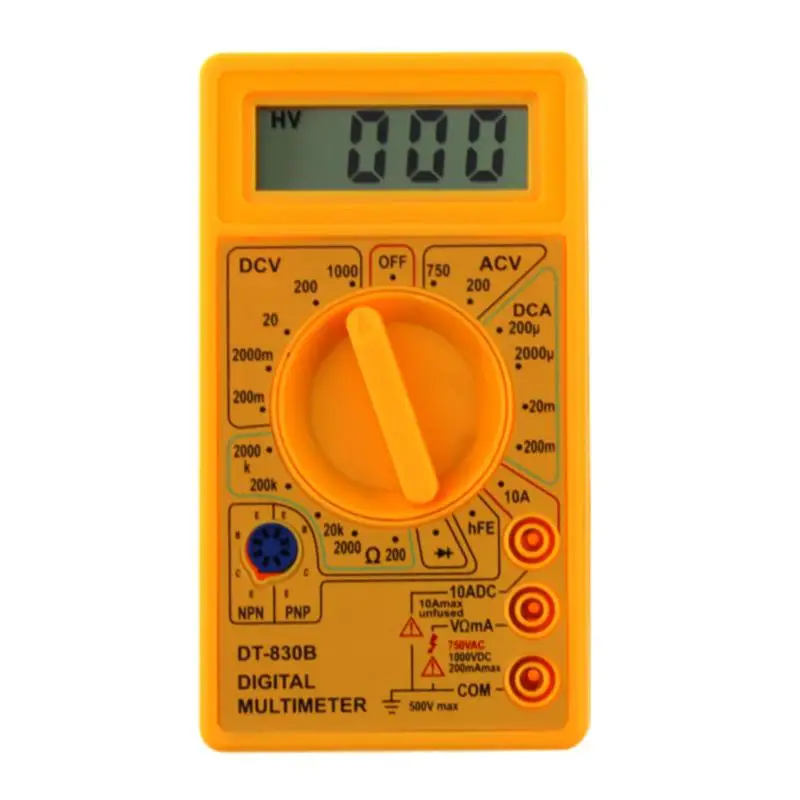 Цифровой мультиметр ANENG DT830B с ЖК-дисплеем измеритель переменного/постоянного