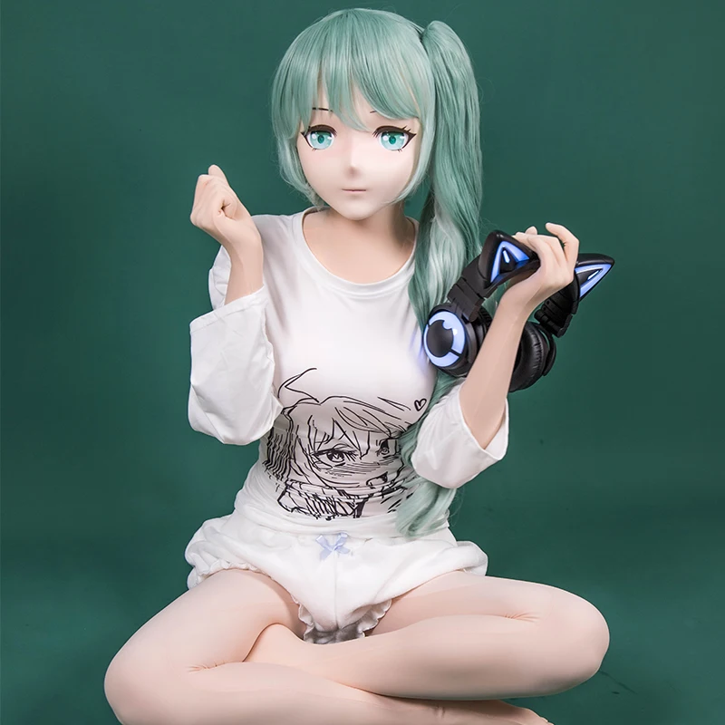 (Type G)Crossdress Customize ManiaJuns Female/Girl Resin And Latex Hood Full Head Japanese Character Cosplay Anime Kigurumi Mask