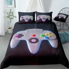 Комплект постельного белья для подростковых видеоигр, одеяло, пододеяльник, Комплект постельного белья для геймпада King Size для мальчиков и девочек, набор постельного белья для молодежных игр