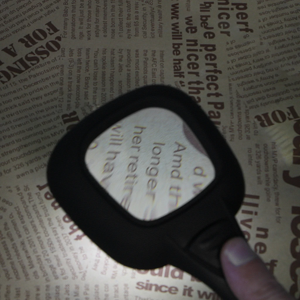 3X Ручной Лупа 5 светодиодный светильник для чтения увеличительное Стекло