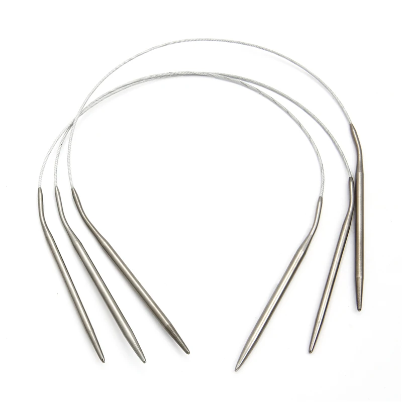 Knitting Tool 1.6-4.8mm Stainless Steel Circular set of Needles Crochet Pins Needle Craft Tools For DIY Weaving | Дом и сад