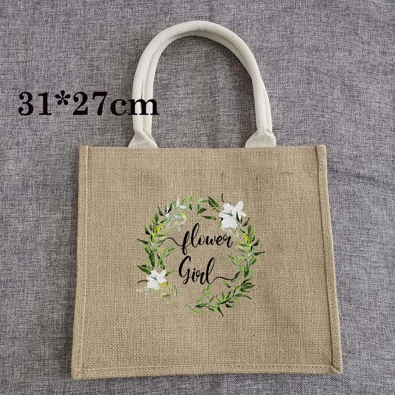 Эко-сумка из джута на заказ персонализированная миниатюрная джутовая Сумочка
