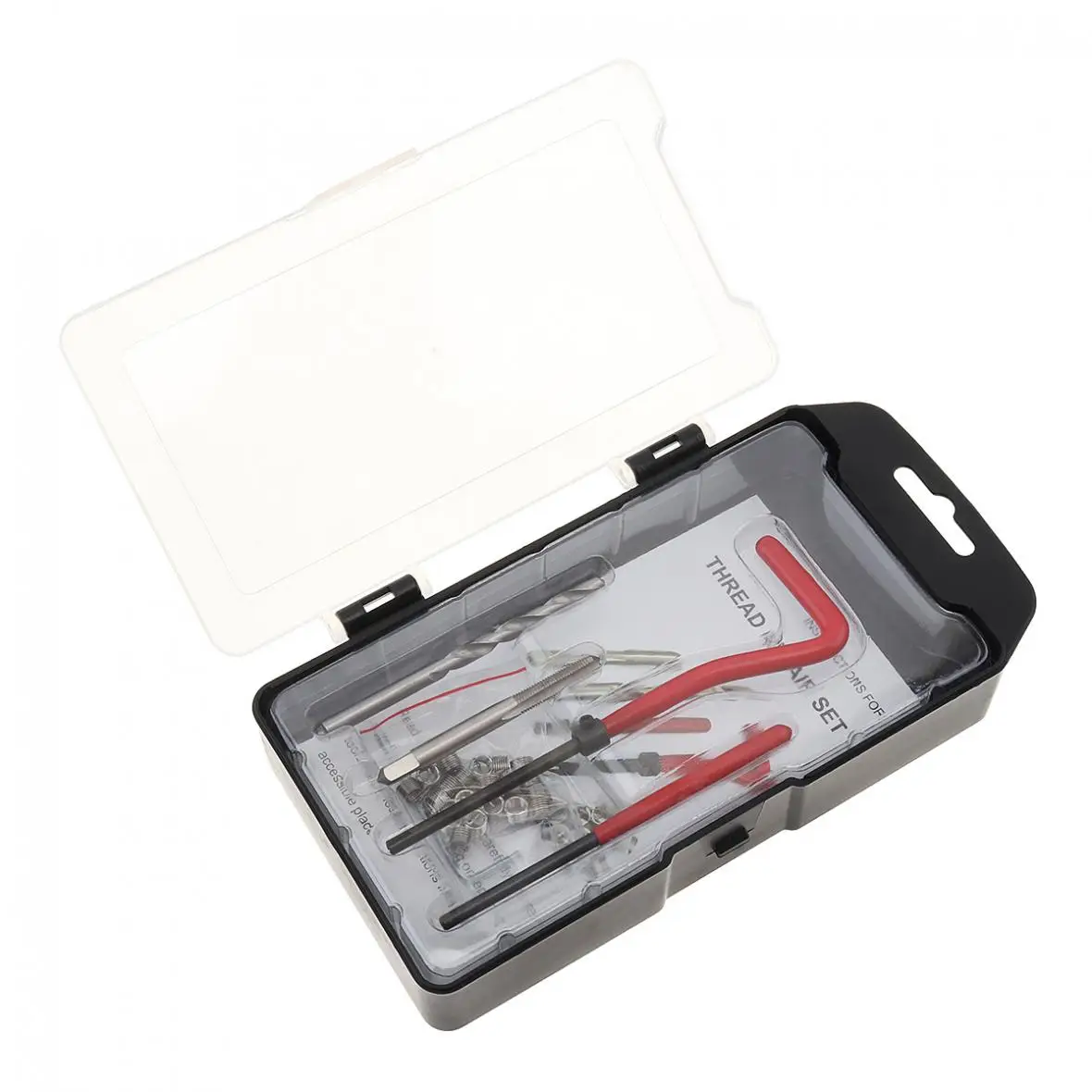 

25pcs/set High-speed Steel Metric M5 x 0.8 Thread Repair Insert Kit with Coarse Crowbar Tap Tapping Car Professional