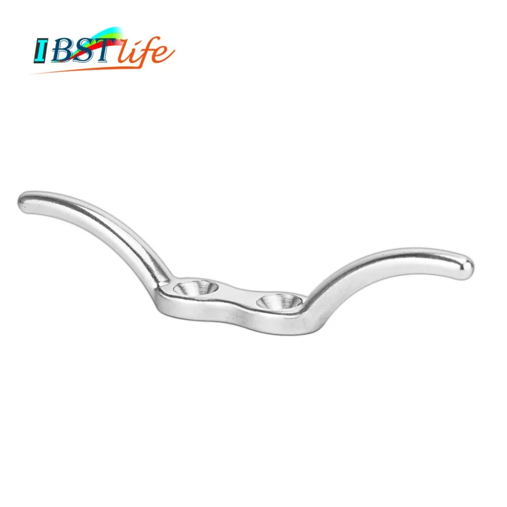 

Marine Grade SS316 Flagpole Cleat Hook Fixed Hook Flag Rope Cleat Flag Halyard Boat Securing Tie Down DocksTarps Awnings