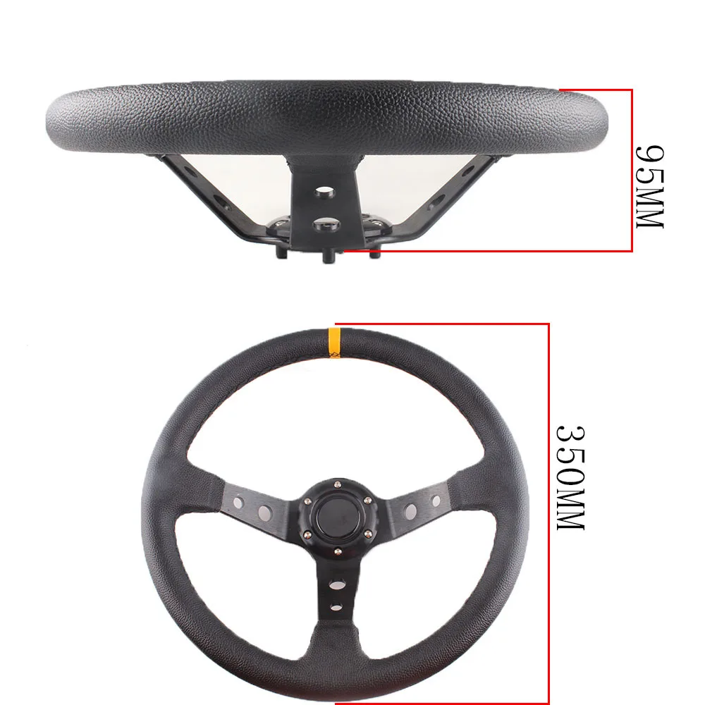 Универсальный Автомобильный руль OM Racing 14 дюймов 350 мм кукурузный Дрифтинг