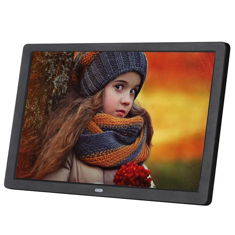 Черный Новинка, 10 дюймов, Экран светодиодный Подсветка HD 1024*600 цифровая фоторамка электронный альбом для фотографий Музыка Фильмы Функция, хороший подарок для ребенка - Цвет: Черный