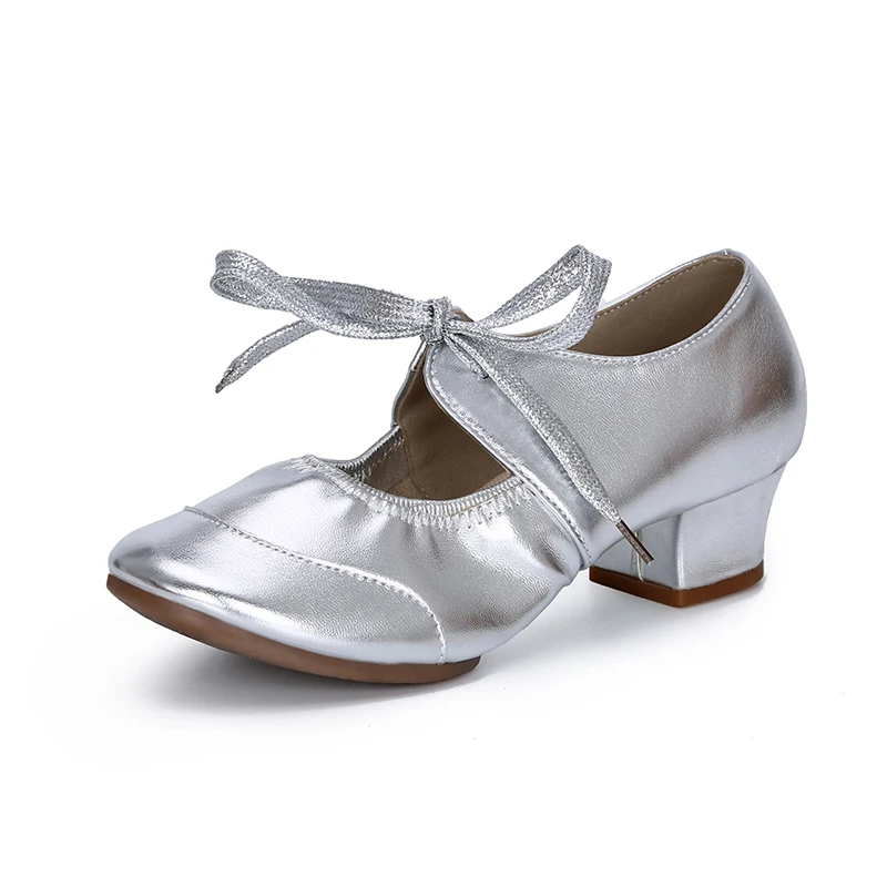 New Professional Strip women Latin Dance Shoes jazz Ballroom Tango Modern Soft bottom red Dance shoes Square Low Heels EU34-42