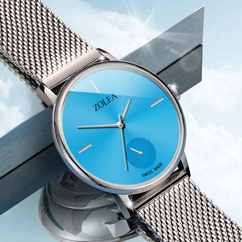 

reloj mujer Silver Mesh Stainless Steel Watches Women Top Brand Luxury Casual Clock Ladies Wrist Watch Relogio Feminino