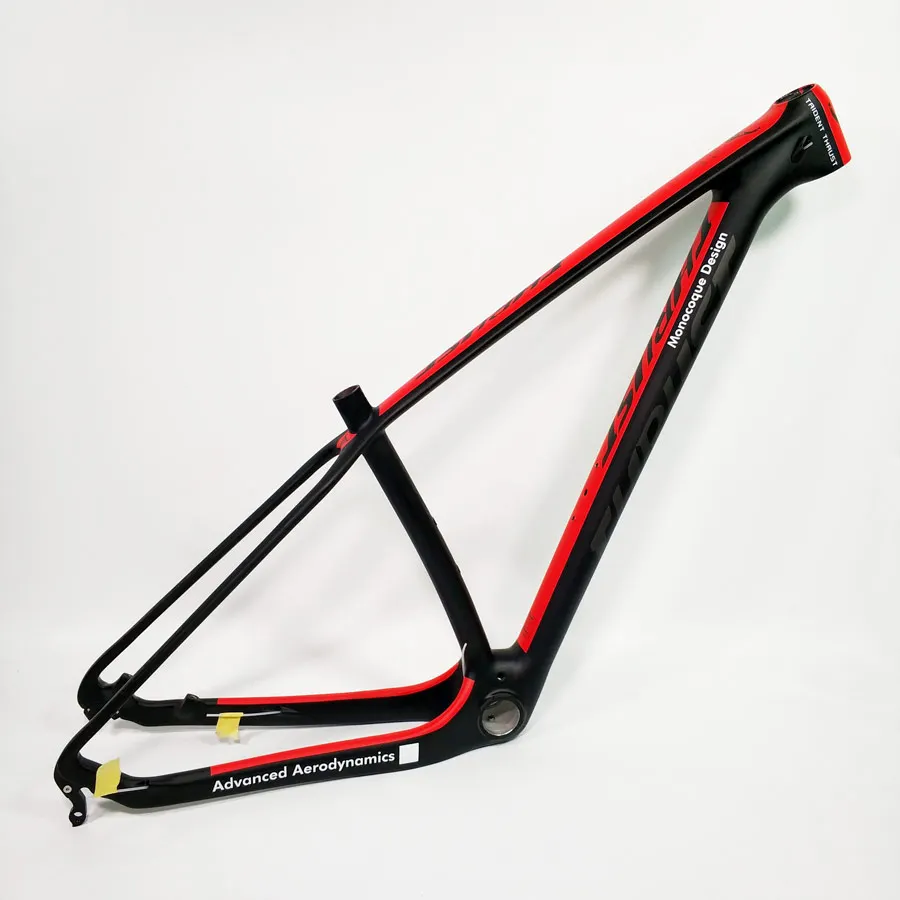 THRUST mtb карбоновая рама 29er 27 5 15 17 19 UD T1000 желтая китайская для велосипеда BSA BB30 10