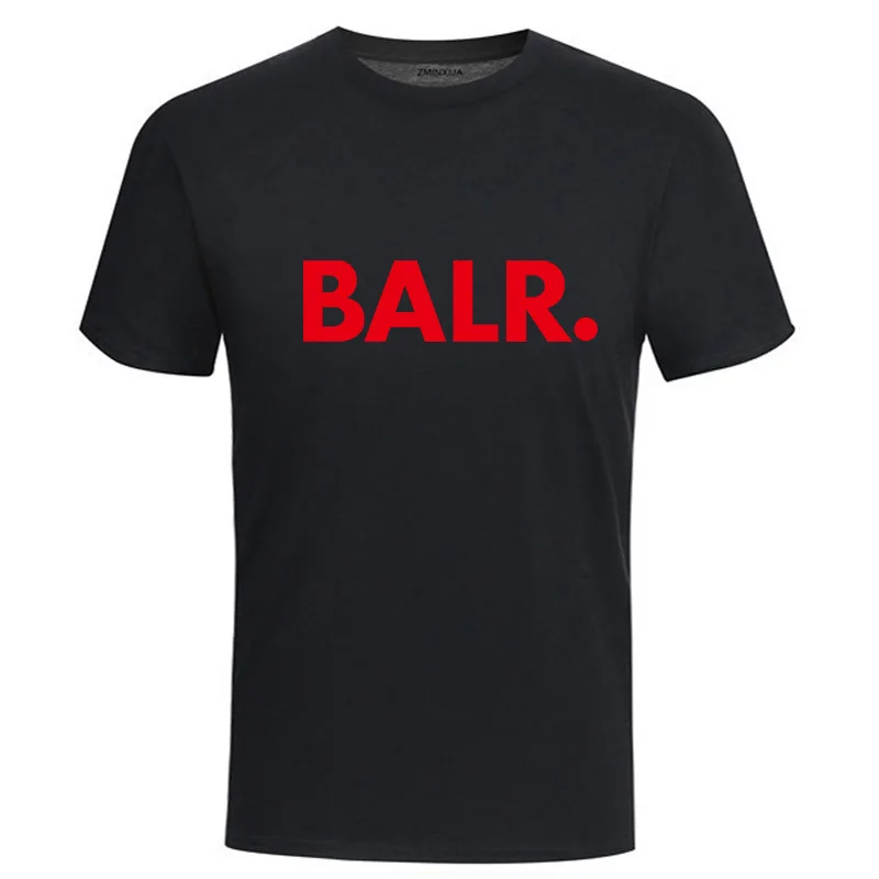 BALR футболка с буквенным принтом Мужская коротким рукавом и круглым вырезом