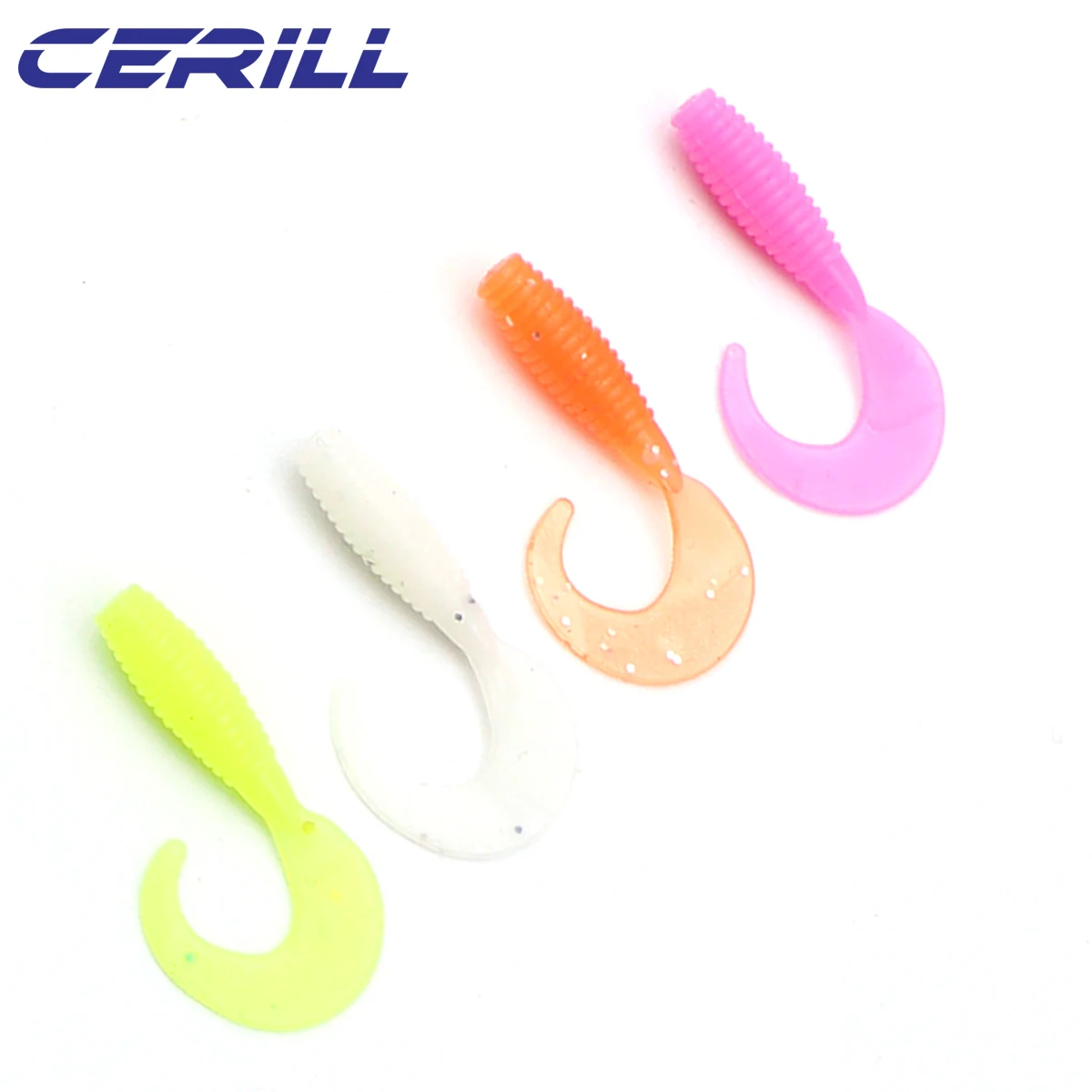 Приманка Cerill Lot 10 приманка хвост личинка 4 см мягкая рыболовная силиконовая для