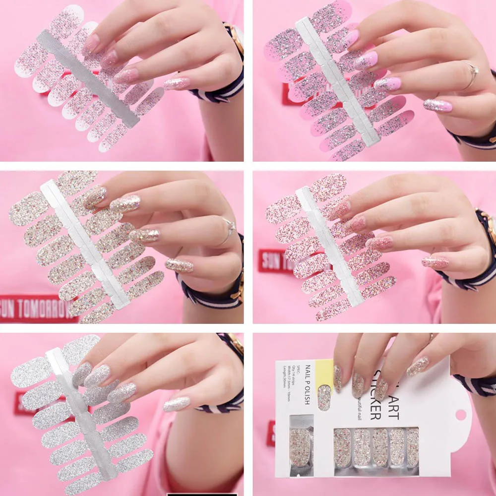 1 лист блестящая пудра для ногтей|Стикеры и наклейки| |