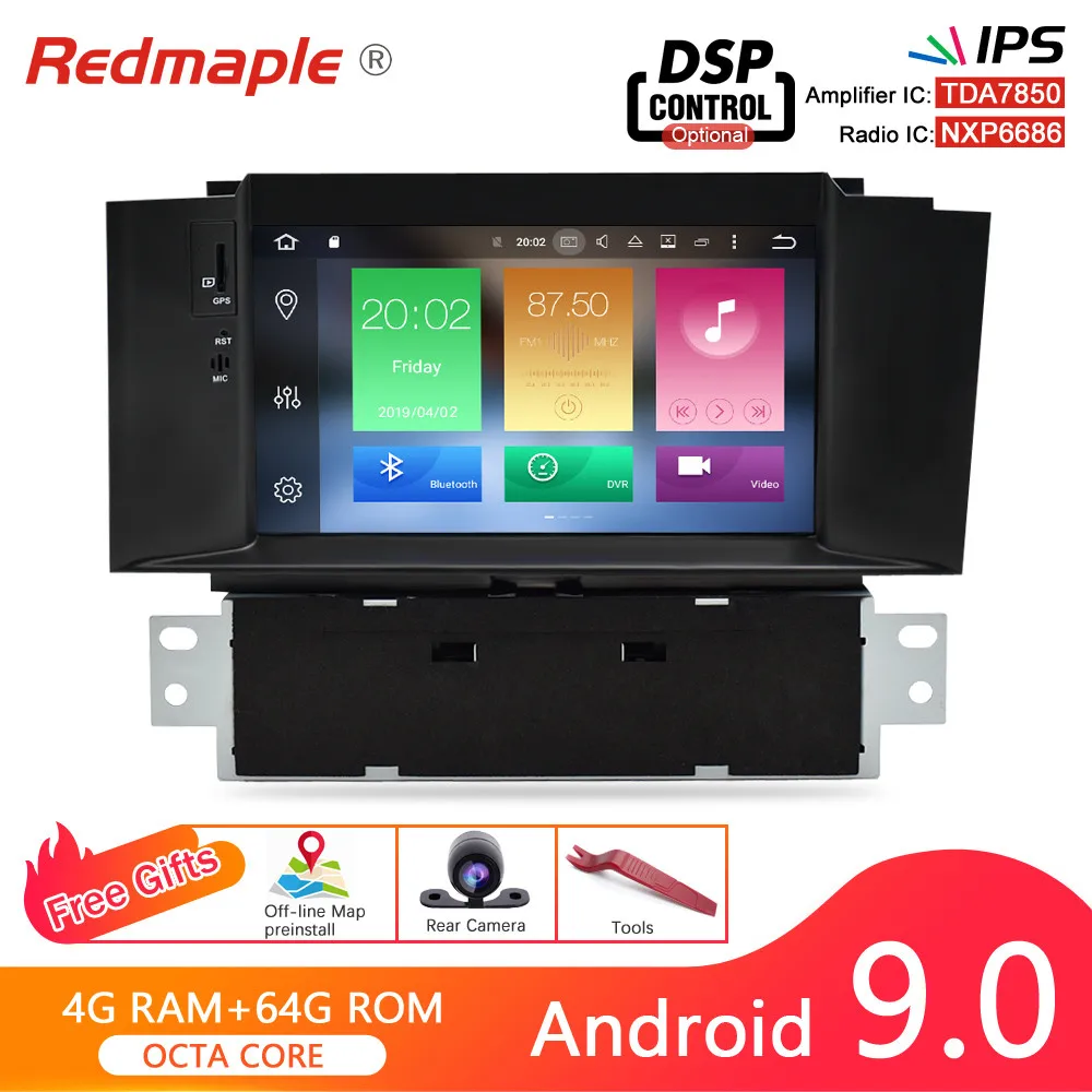 4G Android 9.0 Ips 4G ram Android 9,0 автомобильный Радио DVD gps навигация мультимедийный плеер для Citroen C4 C4L DS4 2011- wifi авто головное устройство стерео - Цвет: 4G Android 9.0