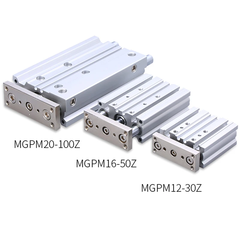 Компактный направляющий цилиндр MGPM размер SMC отверстие 12 16 20 25 32 40 50 63 ход 10 30 75 100 125