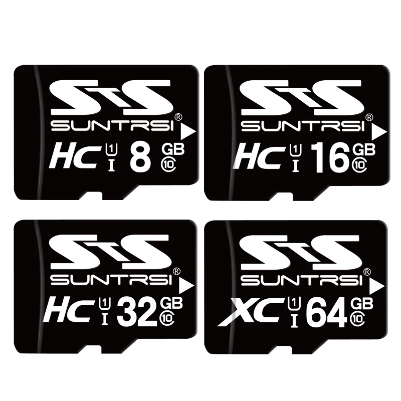 Suntrsi 64 ГБ карта Micro SD класс 6 Карта памяти 32 Гб Высокая скорость Microsd TF 16 8 4 Оригинал
