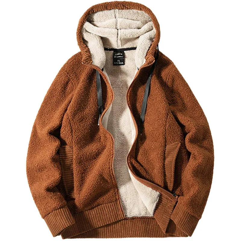 

Мужская зимняя толстовка с капюшоном и подкладкой, размеры 7XL, 8XL, 6XL