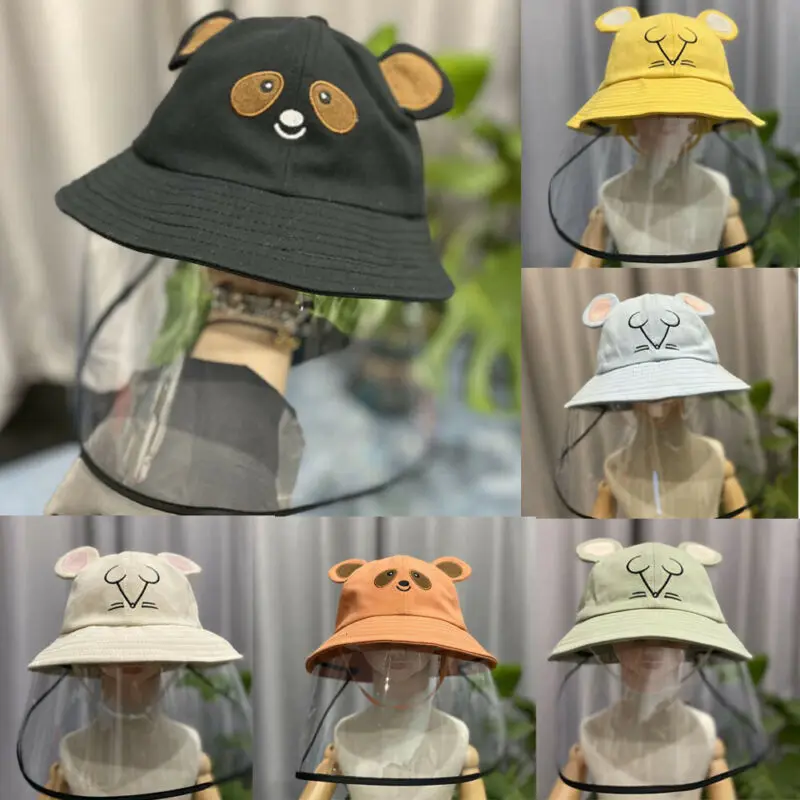 

Protective Anti-spitting Anti Dust Hat Cover Outdoor Fisherman Cap for Kids