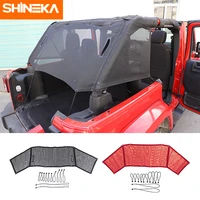 shineka car trunk sunshade cover anti uv sun protect insulation net accessories for jeep wrangler jk 2007 2017 4doors styling