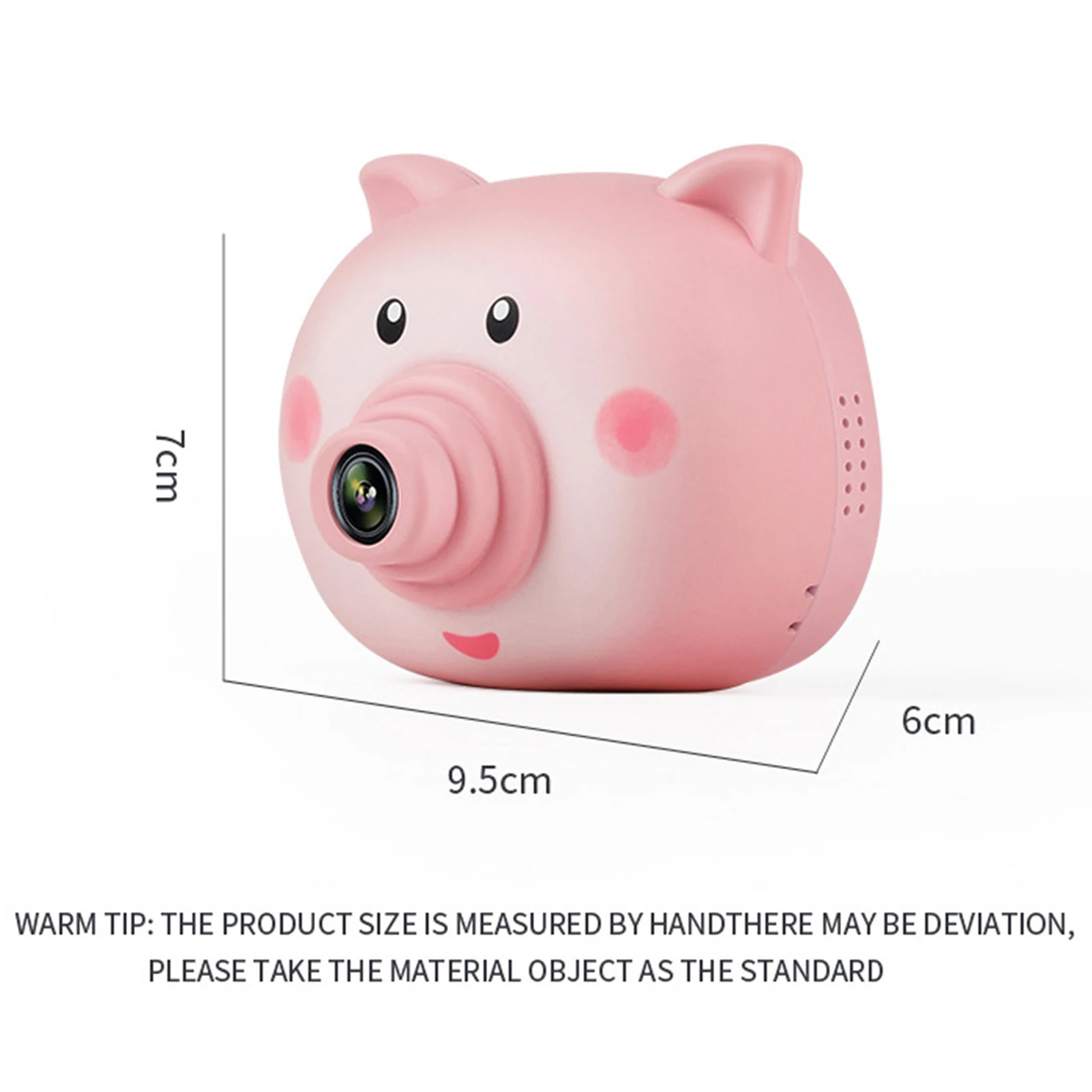 

Cartoon Pig Handheld Sports Digital Video Camcorder Q Version Kids Camera Toy Parent-child Interactive Game Educational Gifts