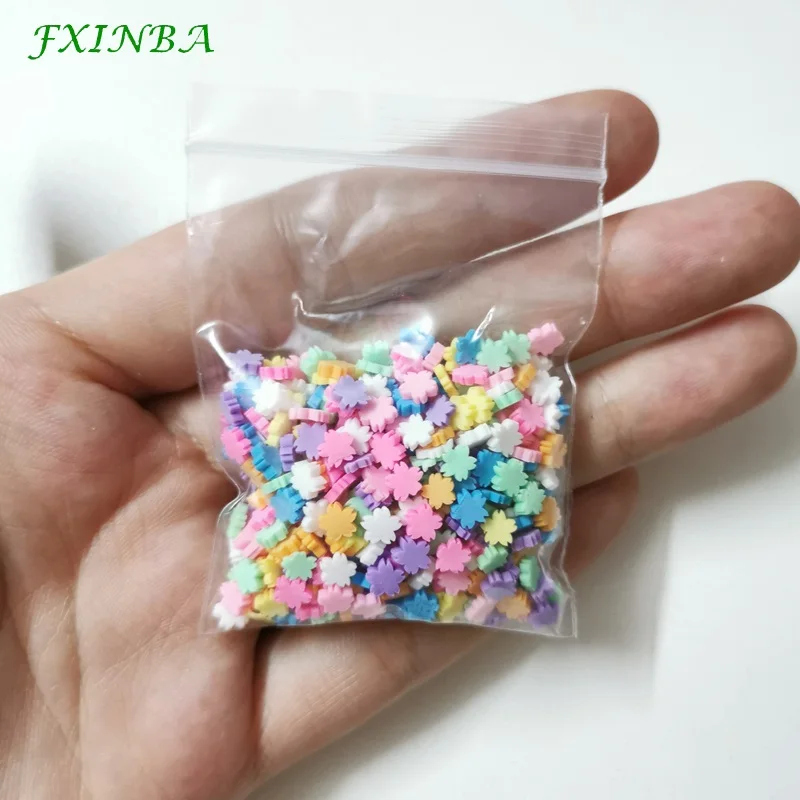 FXINBA 10 г Fimo амулеты дополнение разбрызгивает слизь наполнитель пушистая клейкая масса Игрушки слизь Поставки аксессуары глина DIY ломтики торта десерт