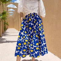 womens skirts fashion floral skirts summer clothes cotton embroidery skirts slim mid length skirts ladies casual wear retro