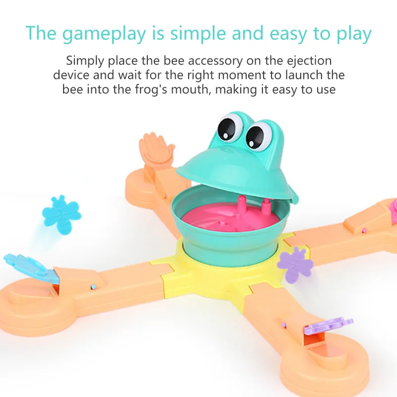

Feeding Frog Projecting Pea Game Toy Parent-Child Interactive Desktop Educational Science And Education Electronic Game Toy