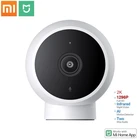 Новая умная IP-камера Mi стандартная версия 2K HD инфракрасное ночное видение CCTV голосовая связь ИИ сигнализация с магнитной основой домашний Wi-Fi Videcam