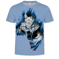 mens t shirt 2021 summer fox series handsome o neck short sleeved plus size 3d hot selling fashion casual sports t shirt