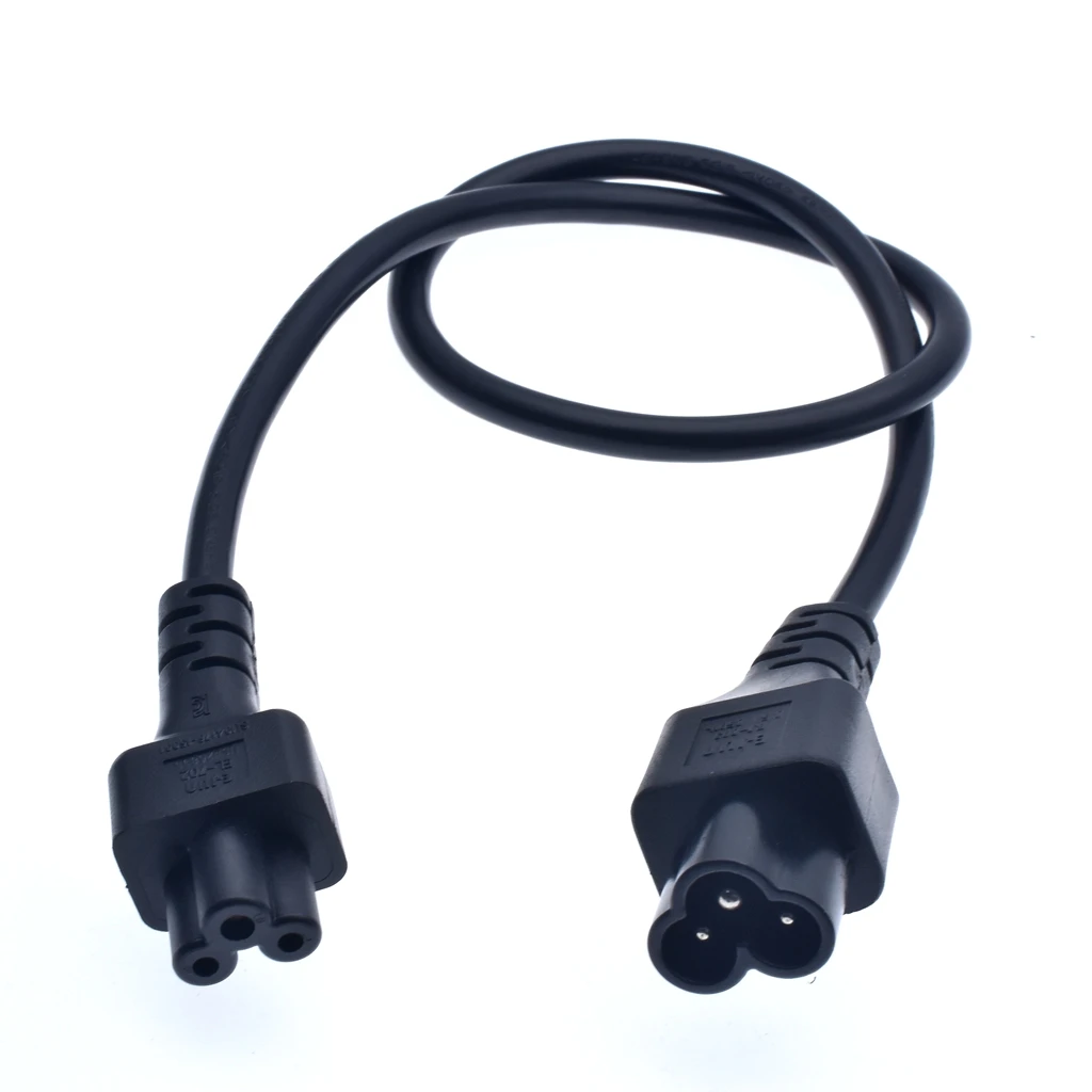 Микро 3pin Штекерный к женскому Удлинительный кабель IEC 320 C5 Female C6 Male 60 см|iec c5|iec