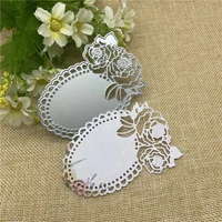 roses flower diy paper metal cutting dies mold round hole label tag scrapbook paper craft knife mould blade punch stencils dies