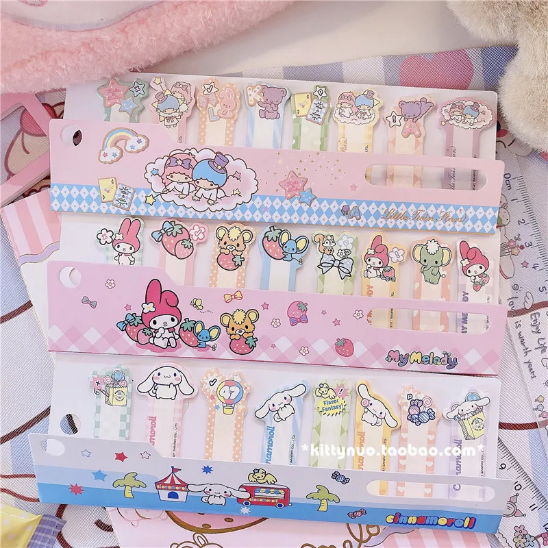 Cute Melody Cinnamoroll Notes Memo Pad Diary Stationary Scrapbook Index bookmarks Decorative Kawaii N Times Sticky | Игрушки и хобби