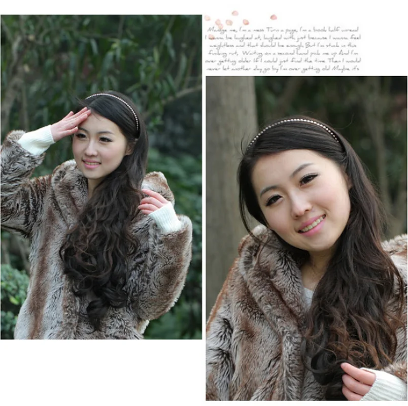 Женский обруч для волос с искусственным жемчугом свадебный аксессуар в